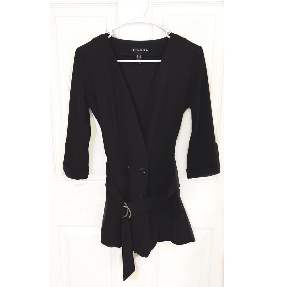 Long-Sleeve K-pop Inspired Black ThredUp Romper
